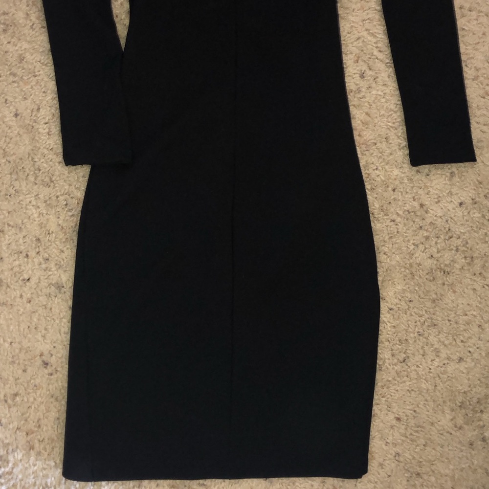 Akira Black LBD Tulip Midi Dress Size Small - Like New - Picture 7 of 8
